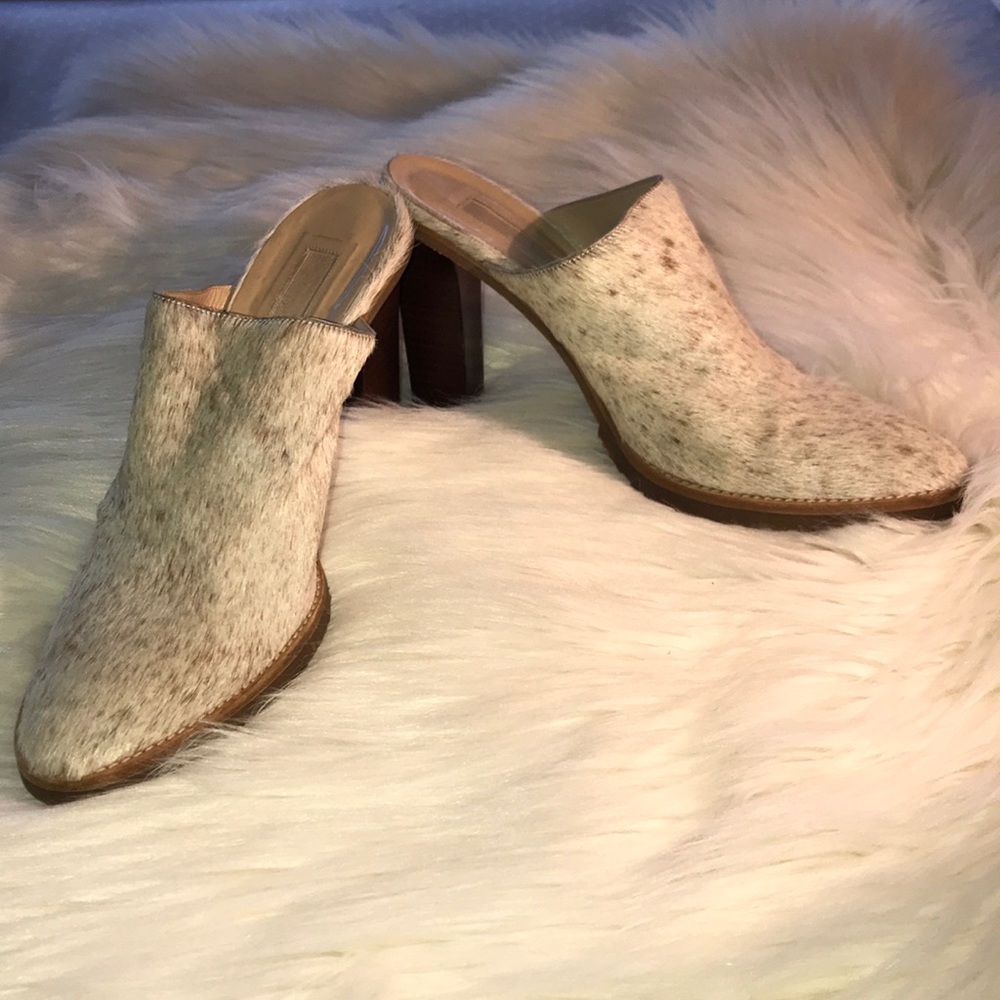 👡 Michael Kors Pony Hair Slip On Mules 👡